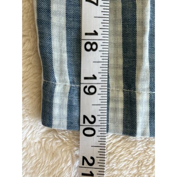 Draper's & Damon's Capri Cotton Elastic/Tie Waist Pull-on Pants Blue/White Sz 3X - Picture 13 of 13